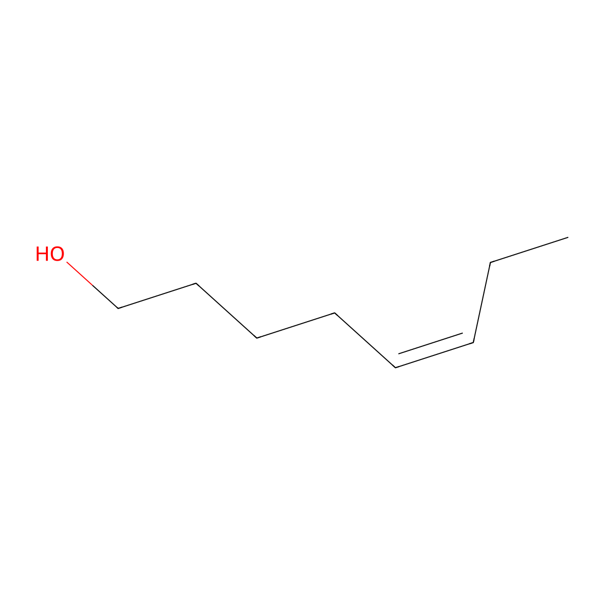 5-Octen-1-ol, (5Z)- molecular structure, CAS 64275-73-6