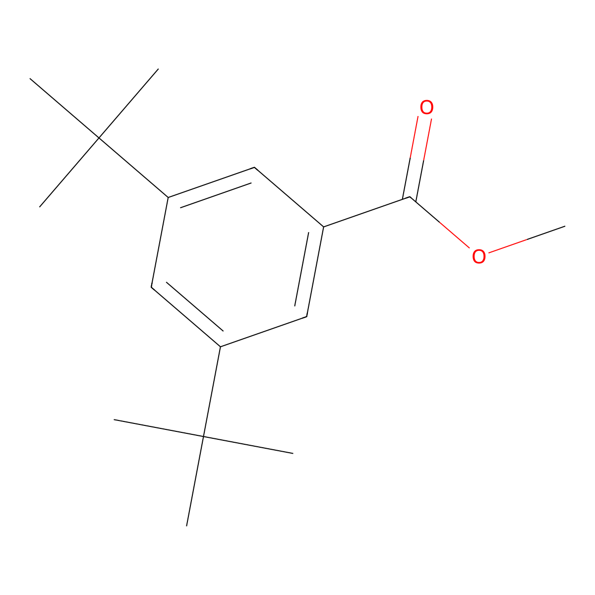 Methyl 3,5-di-tert-butylbenzoate molecular structure, CAS 64277-87-8