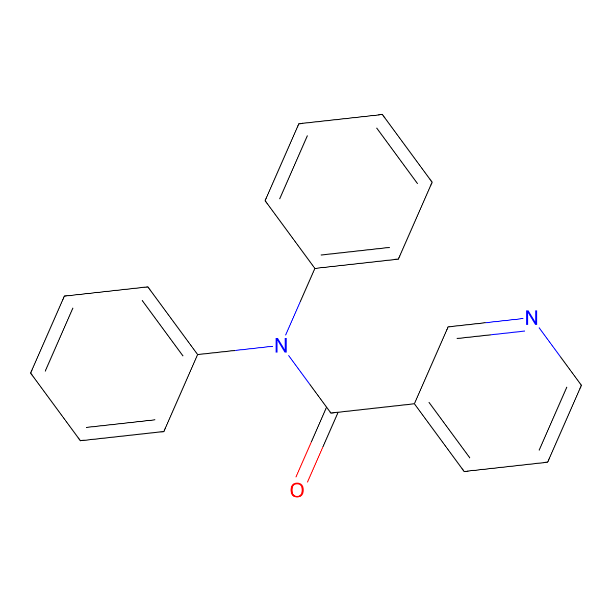 Diphenyl-nicotinamide molecular structure, CAS 64280-24-6