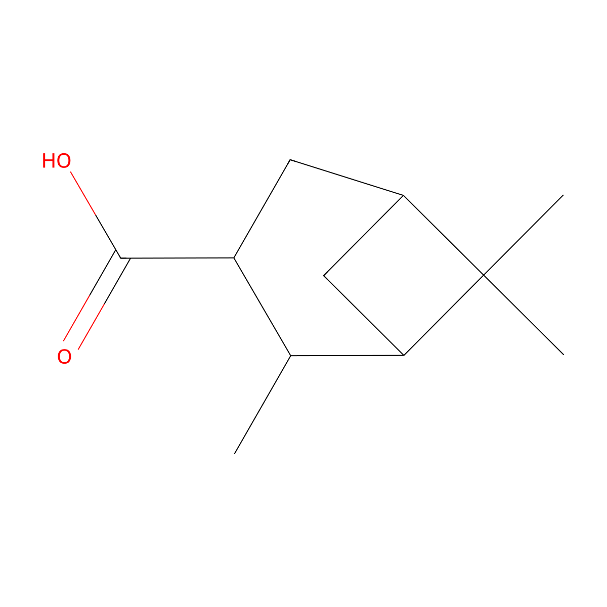 (+)-3-Pinanecarboxylic acid molecular structure, CAS 64284-84-0