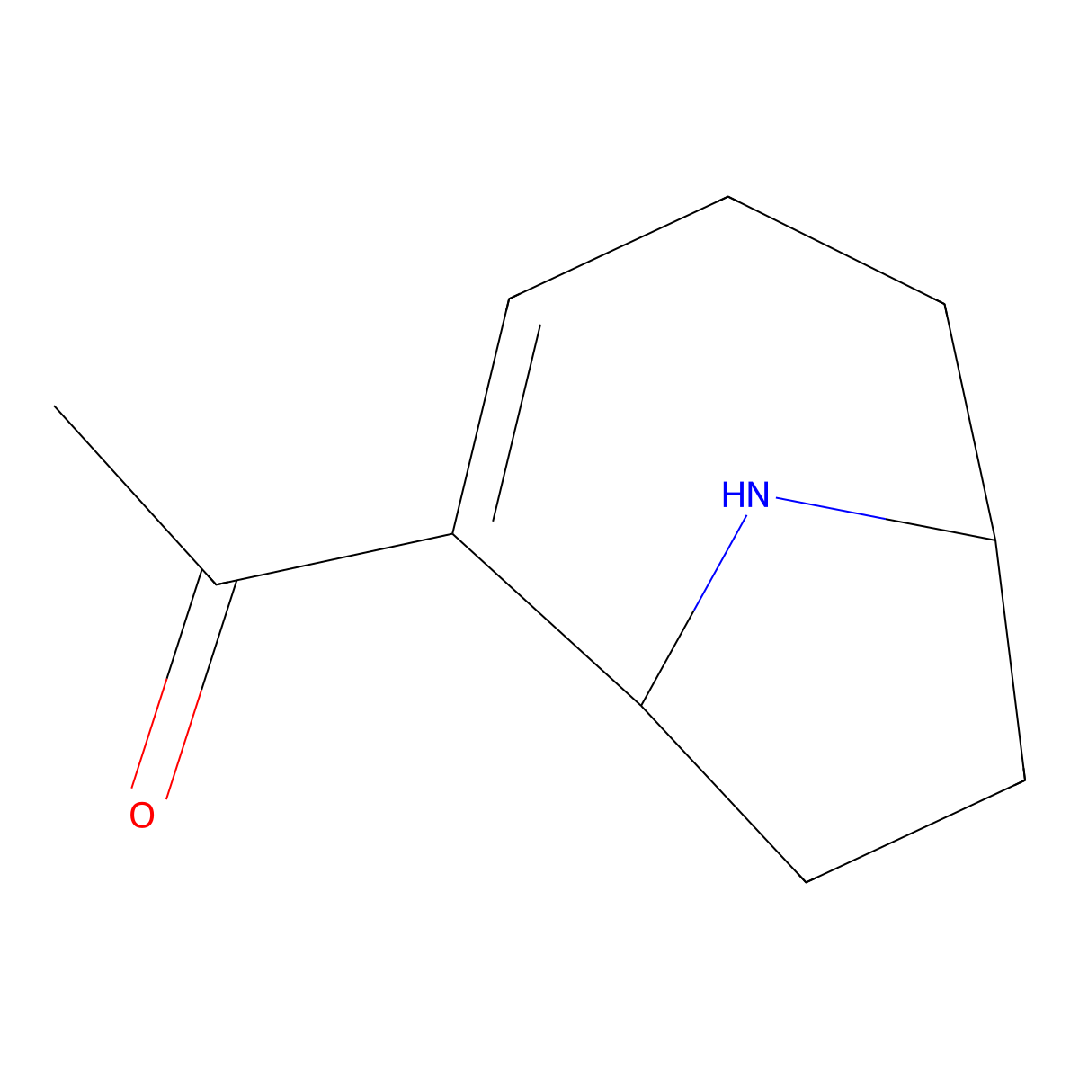 Anatoxin A molecular structure, CAS 64285-06-9