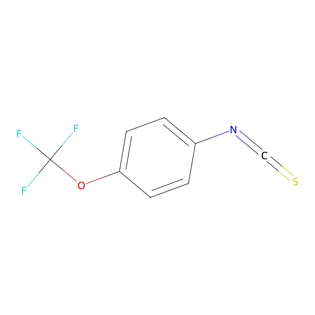 4-(Trifluoromethoxy)phenyl isothiocyanate molecular structure, CAS 64285-95-6