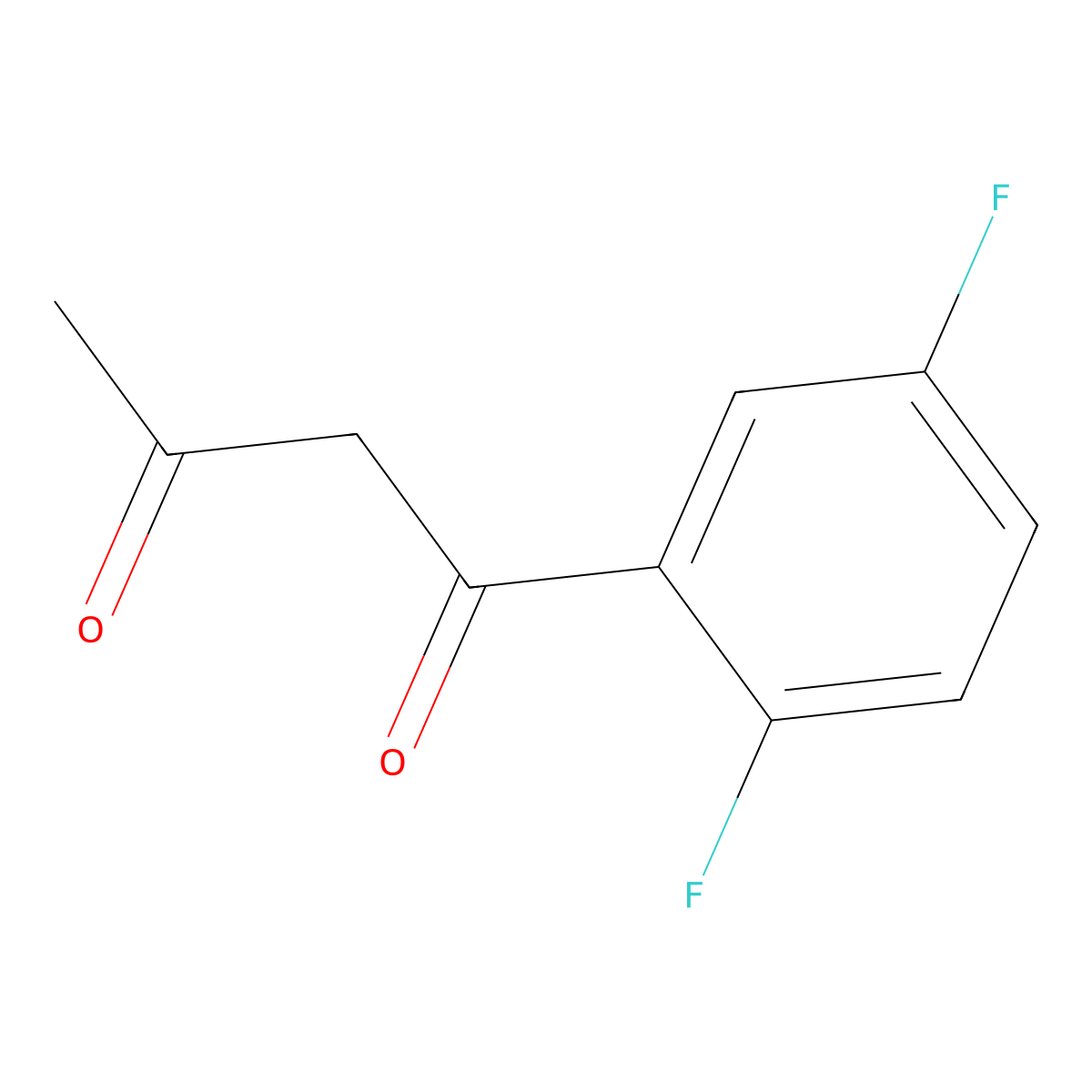 1-(2,5-Difluorophenyl)butane-1,3-dione molecular structure, CAS 64287-15-6