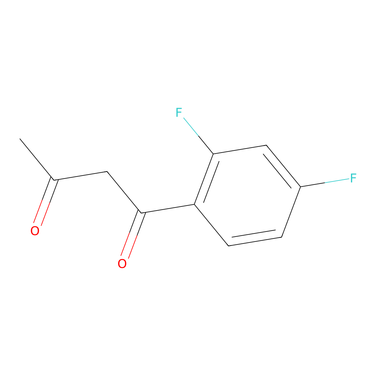1-(2,4-Difluorophenyl)butane-1,3-dione molecular structure, CAS 64287-17-8