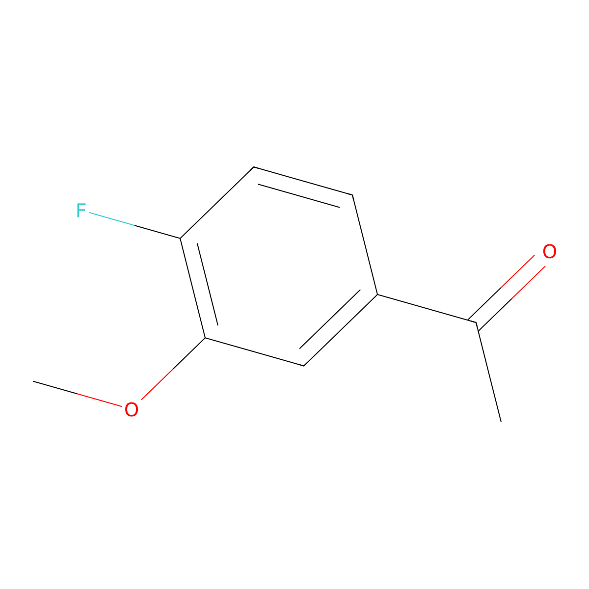 1-(4-Fluoro-3-methoxyphenyl)ethanone molecular structure, CAS 64287-19-0