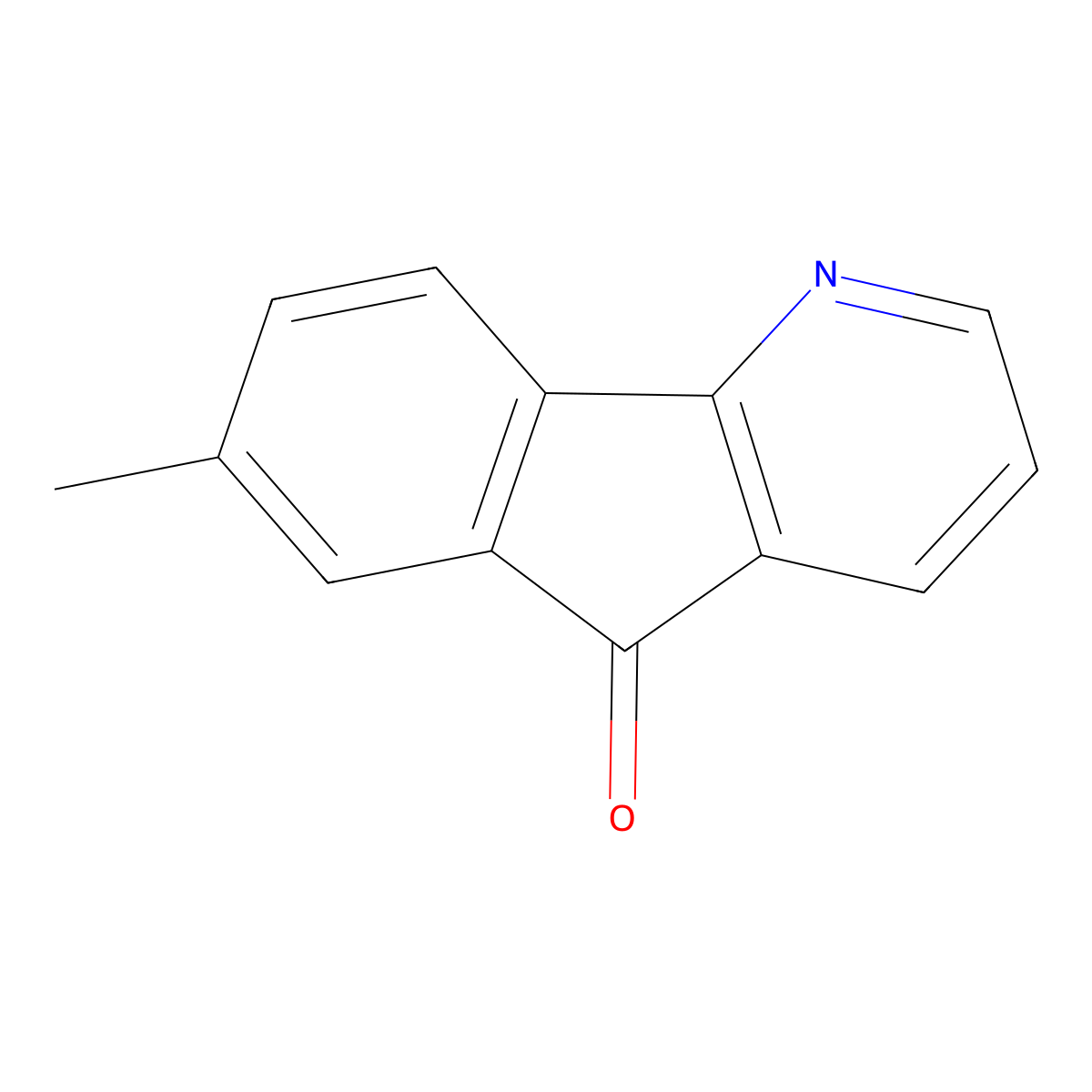5H-Indeno[1,2-b]pyridin-5-one, 7-methyl- molecular structure, CAS 64292-02-0