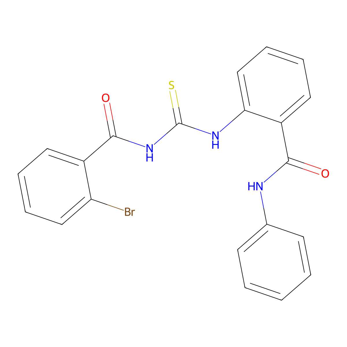 2-[(2-bromobenzoyl)carbamothioylamino]-N-phenylbenzamide molecular structure, CAS 642945-88-8