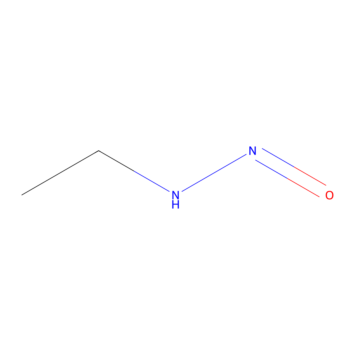 N-Nitrosoethanamine molecular structure, CAS 64295-12-1