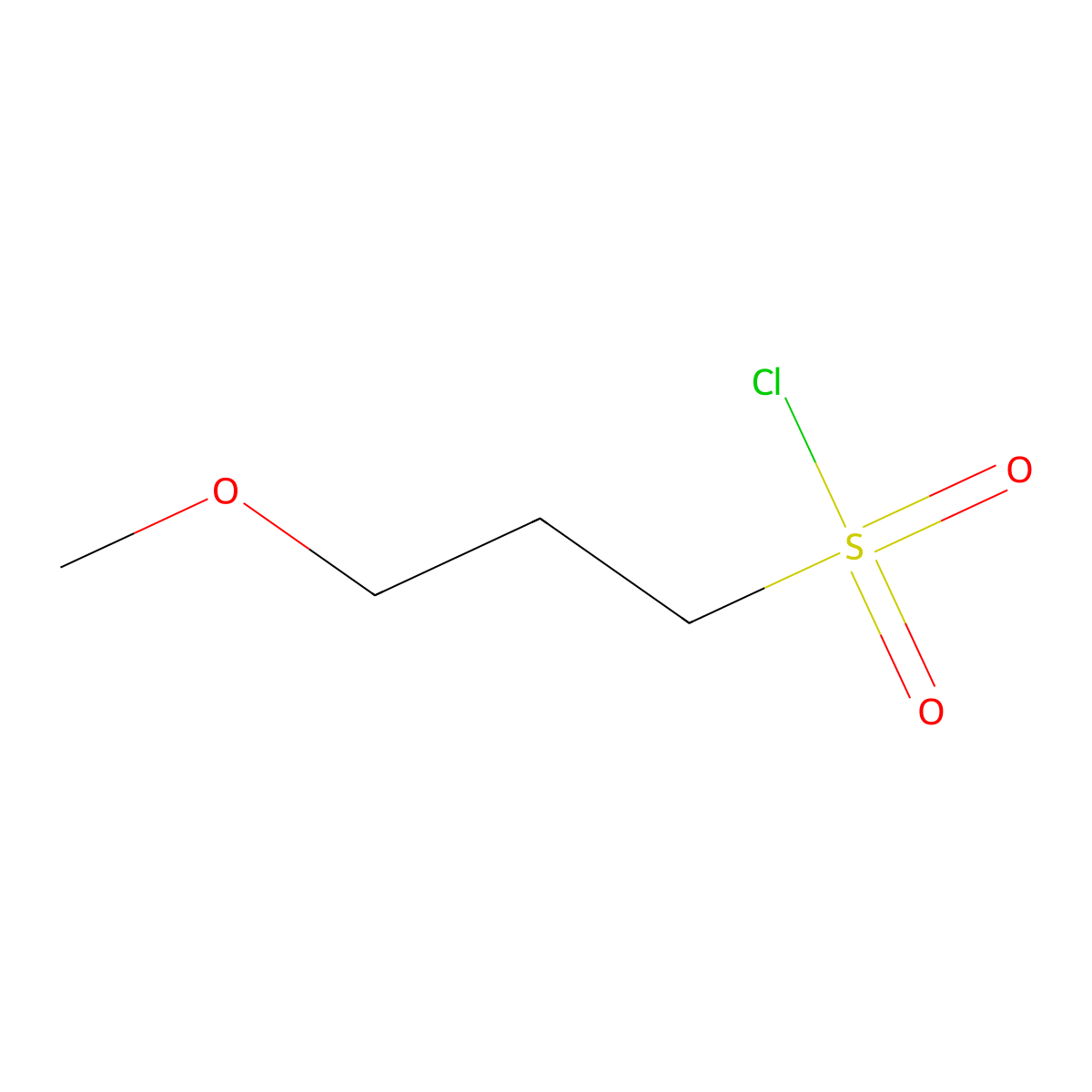 3-Methoxypropane-1-sulfonyl chloride molecular structure, CAS 64297-55-8