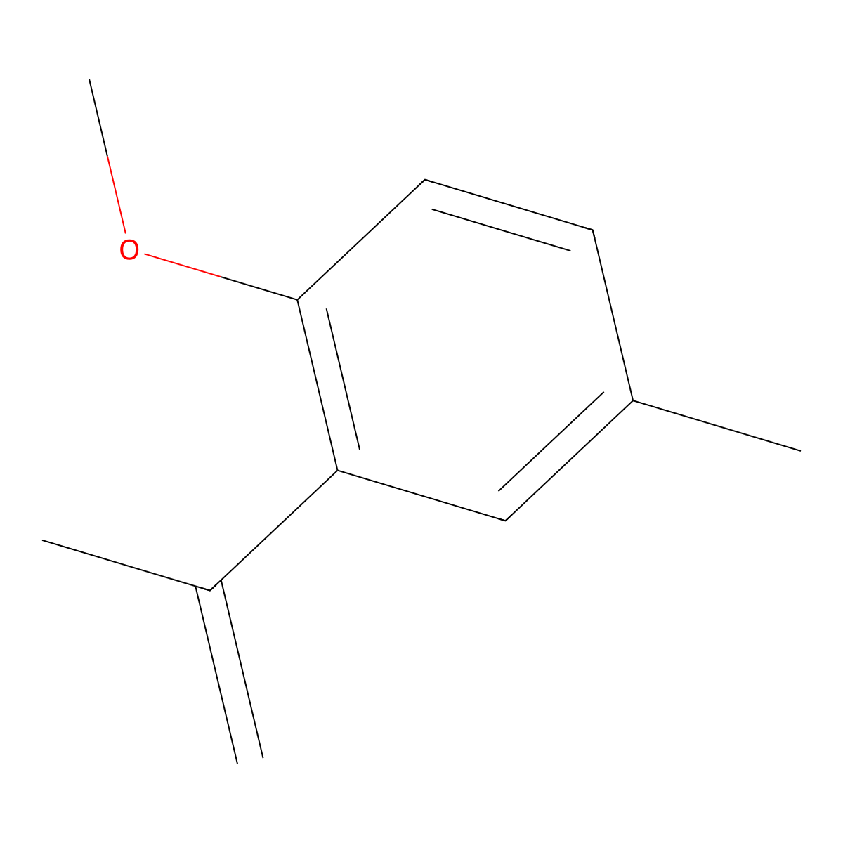 1-Methoxy-4-methyl-2-(prop-1-en-2-yl)benzene molecular structure, CAS 64298-10-8