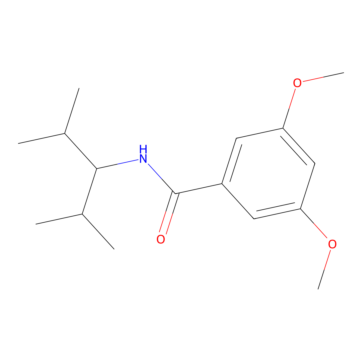 N-(2,4-dimethylpentan-3-yl)-3,5-dimethoxybenzamide molecular structure, CAS 642998-39-8