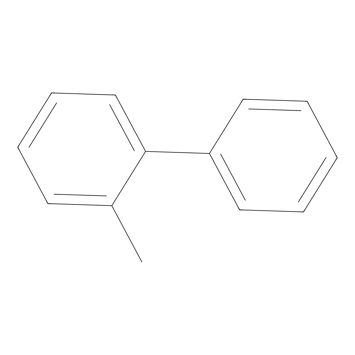 2-Methylbiphenyl molecular structure, CAS 643-58-3