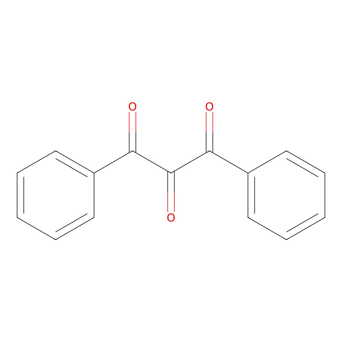 1,3-Diphenylpropanetrione molecular structure, CAS 643-75-4