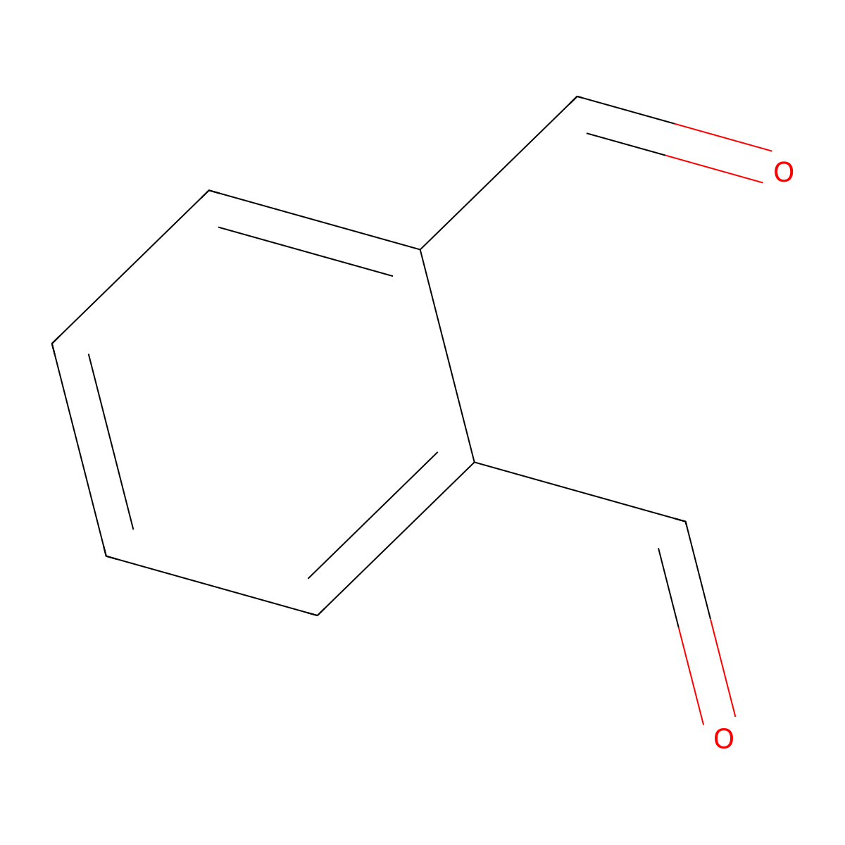Phthalaldehyde molecular structure, CAS 643-79-8