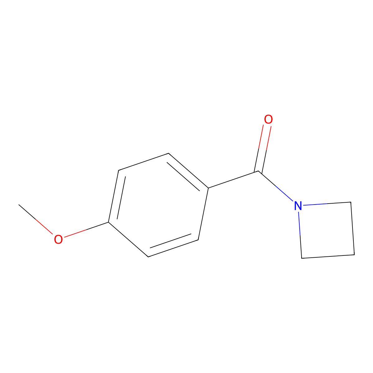 1-(4-Methoxybenzoyl)azetidine molecular structure, CAS 643026-89-5