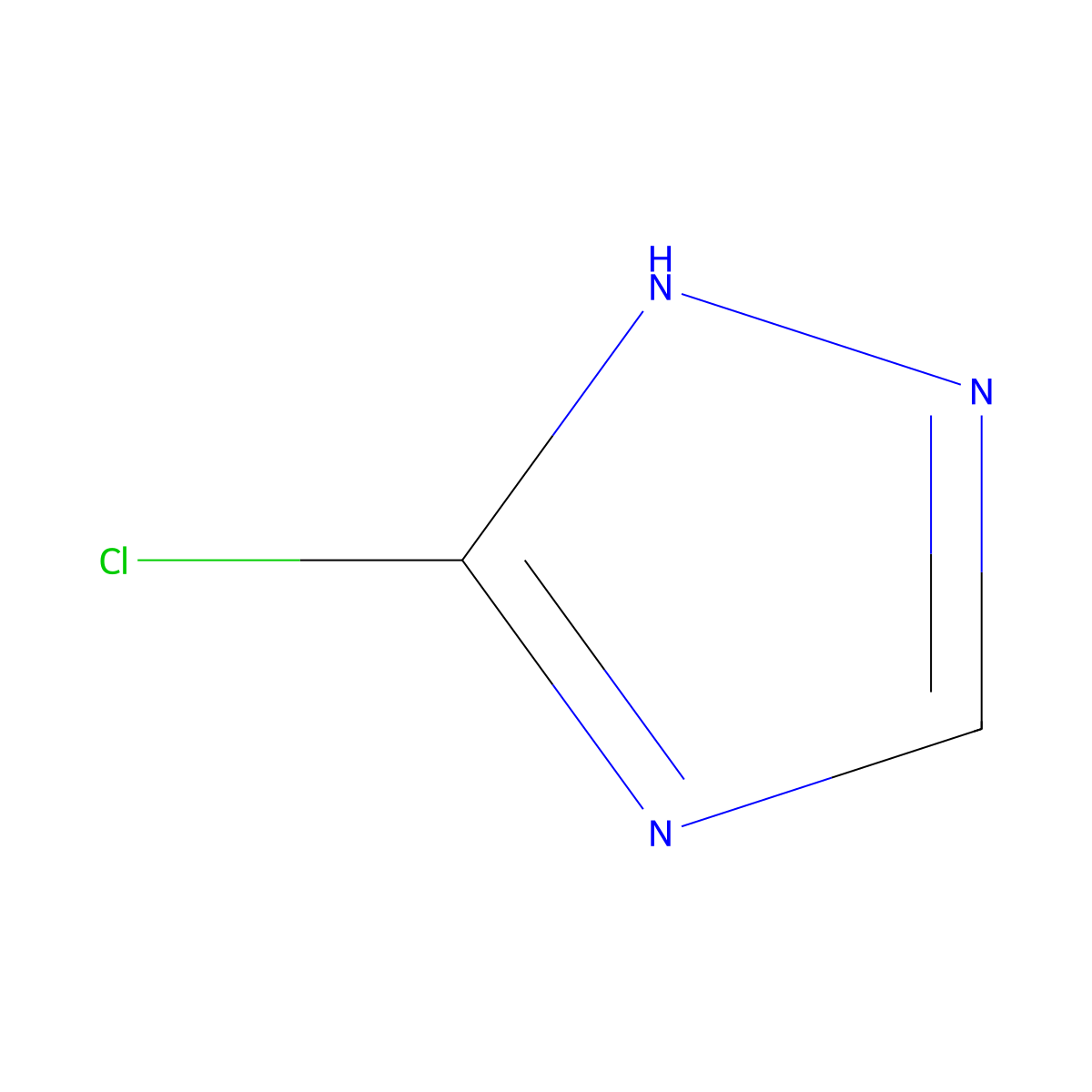 1H-1,2,4-Triazole, 5-chloro- molecular structure, CAS 64304-35-4