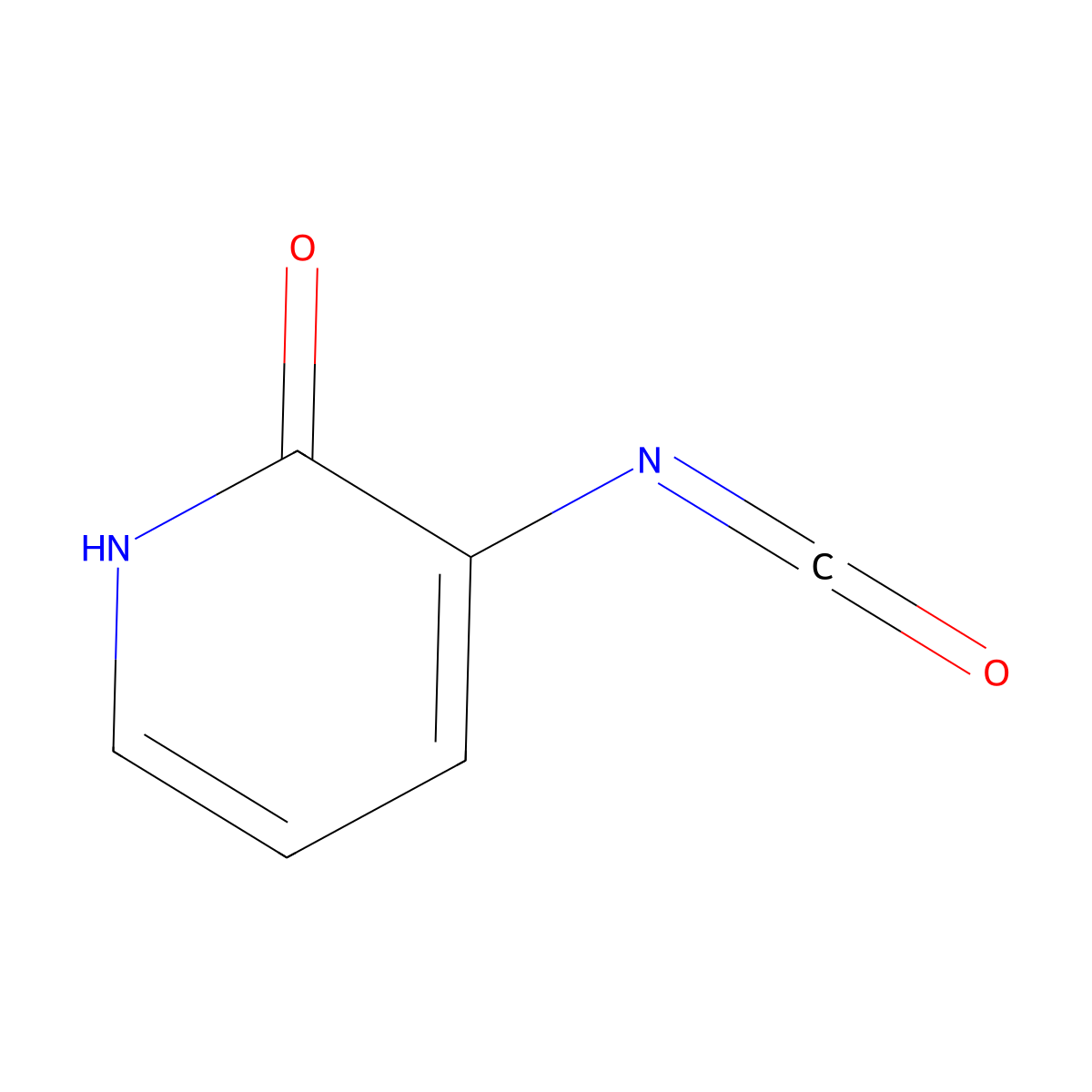 3-isocyanato-2(1H)-pyridinone molecular structure, CAS 643044-24-0
