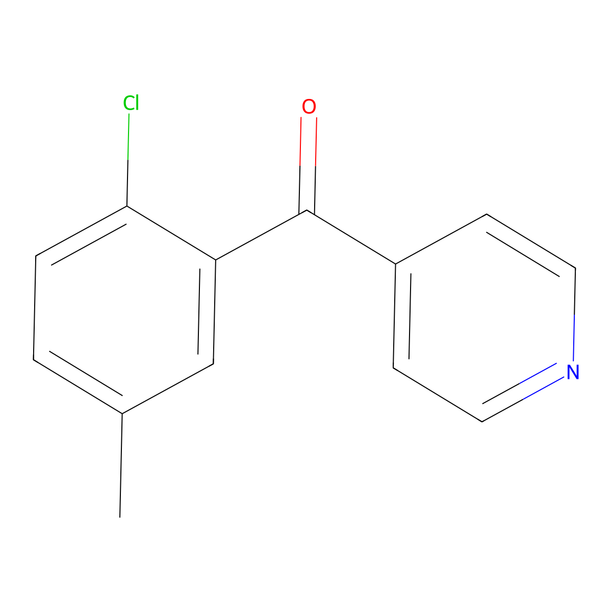 (2-Chloro-5-methylphenyl)-4-pyridinylmethanone molecular structure, CAS 64306-55-4
