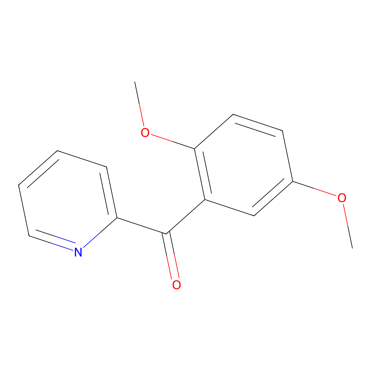 2-(2,5-Dimethoxybenzoyl)pyridine molecular structure, CAS 64306-56-5