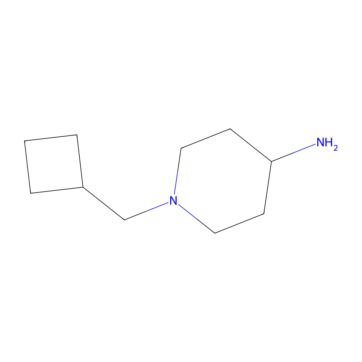1-(Cyclobutylmethyl)piperidin-4-amine molecular structure, CAS 64306-79-2