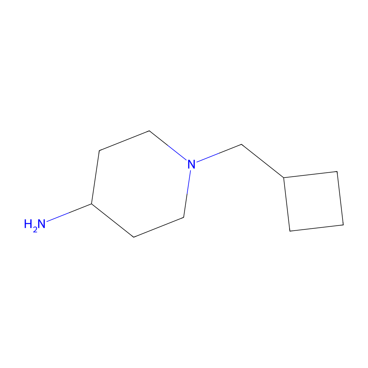 1-(Cyclobutylmethyl)piperidin-4-amine molecular structure, CAS 64306-79-2