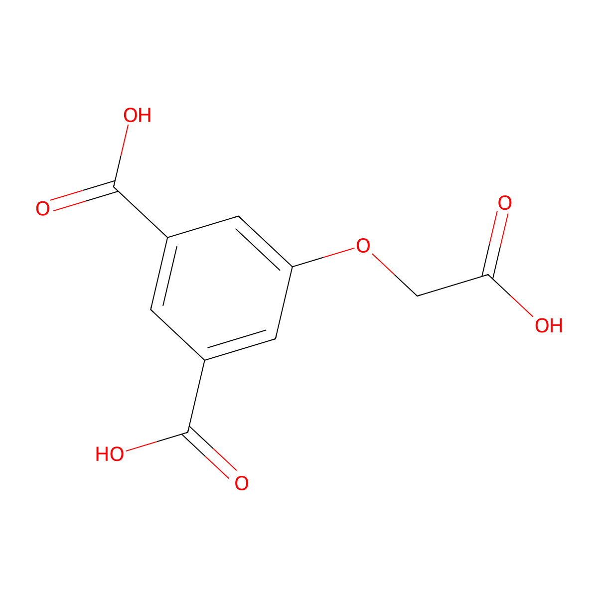 1,3-Benzenedicarboxylic acid, 5-(carboxymethoxy)- molecular structure, CAS 643074-77-5