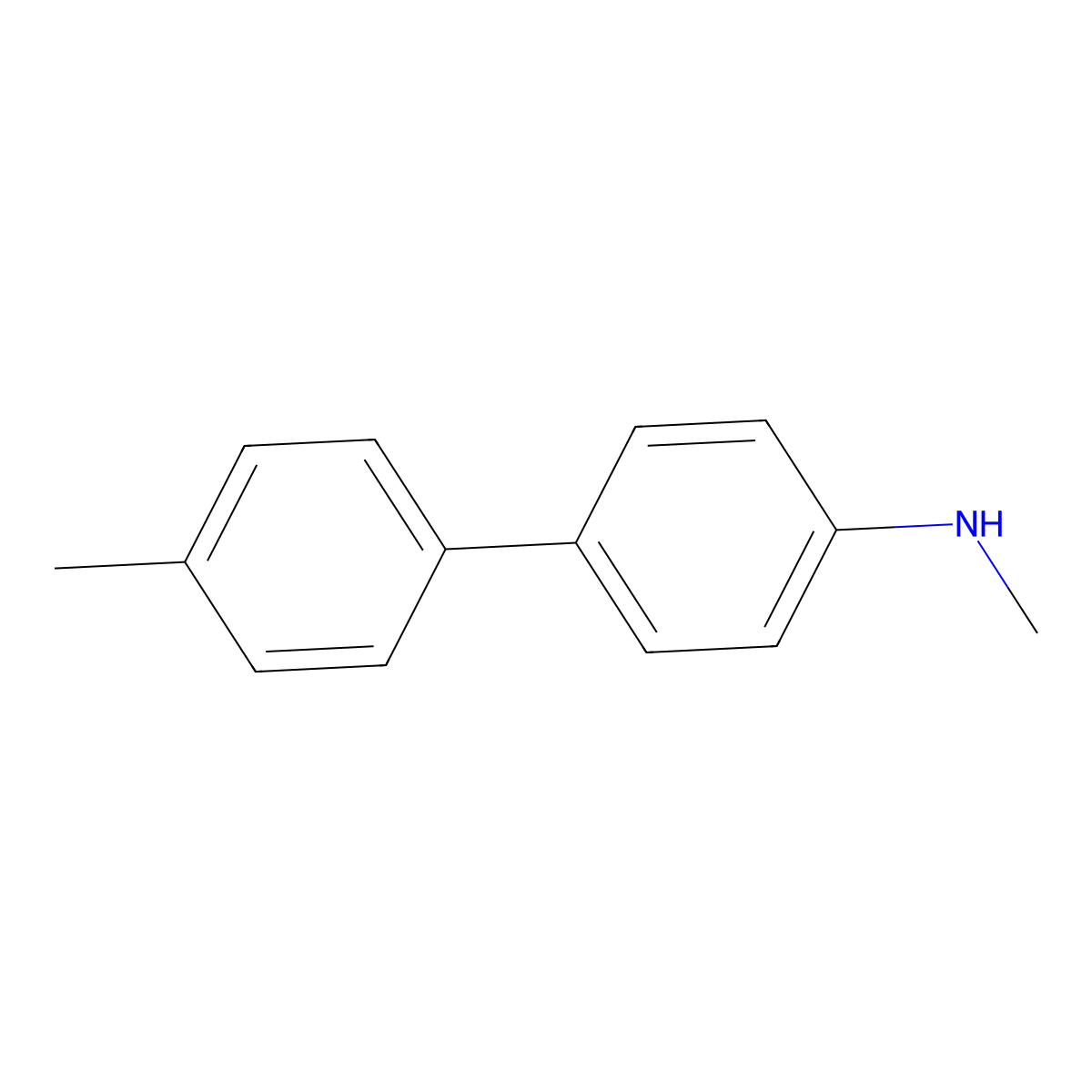 N,4'-dimethyl-[1,1'-biphenyl]-4-amine molecular structure, CAS 643081-96-3