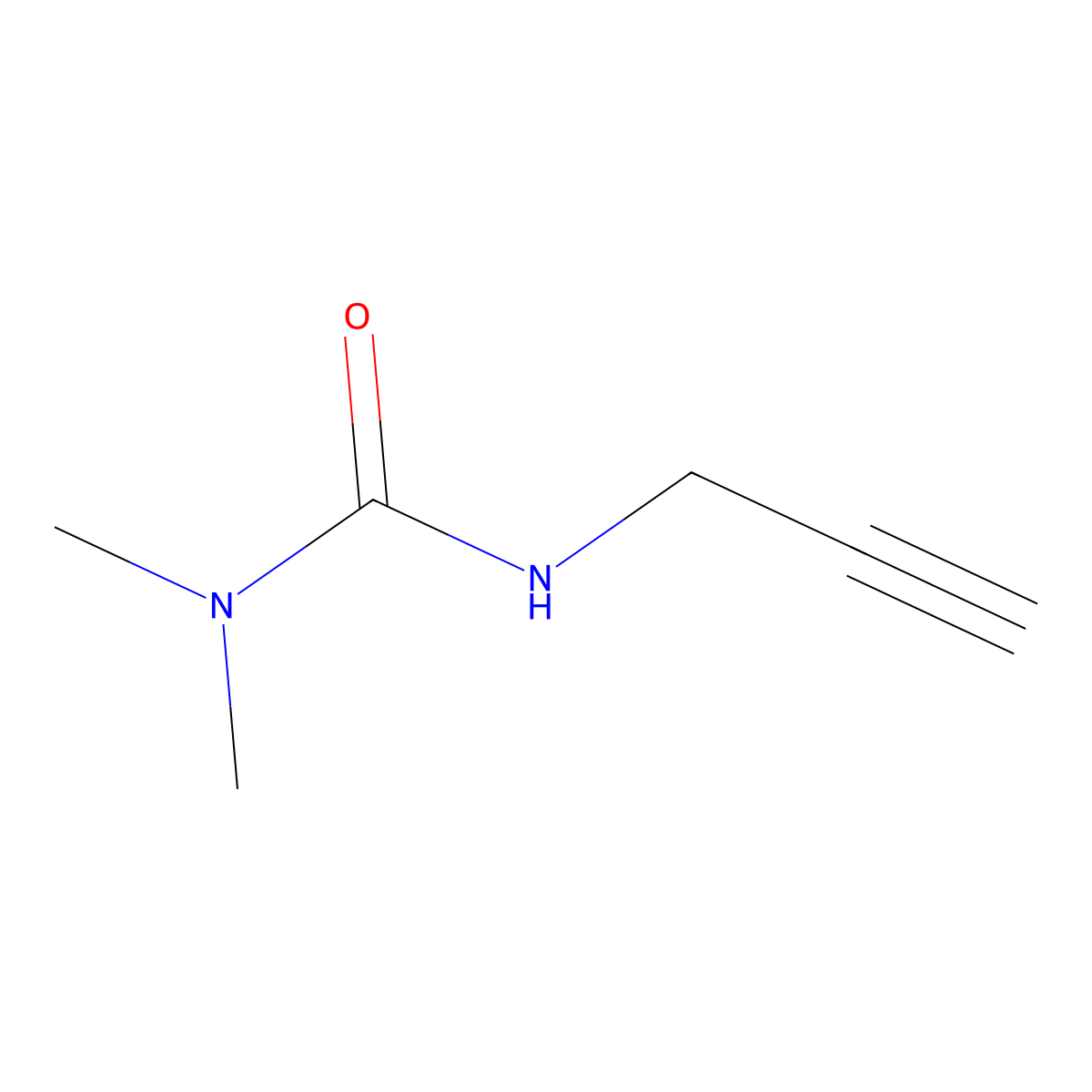 1,1-Dimethyl-3-(prop-2-yn-1-yl)urea molecular structure, CAS 643083-82-3