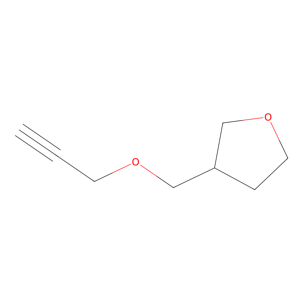 3-(Prop-2-ynoxymethyl)oxolane molecular structure, CAS 643085-21-6