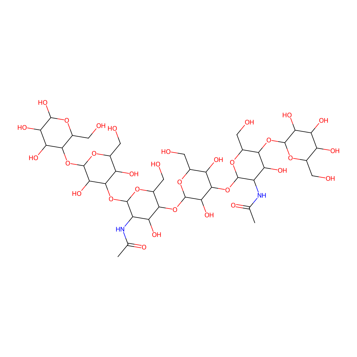 p-Lacto-N-neohexaose molecular structure, CAS 64309-00-8