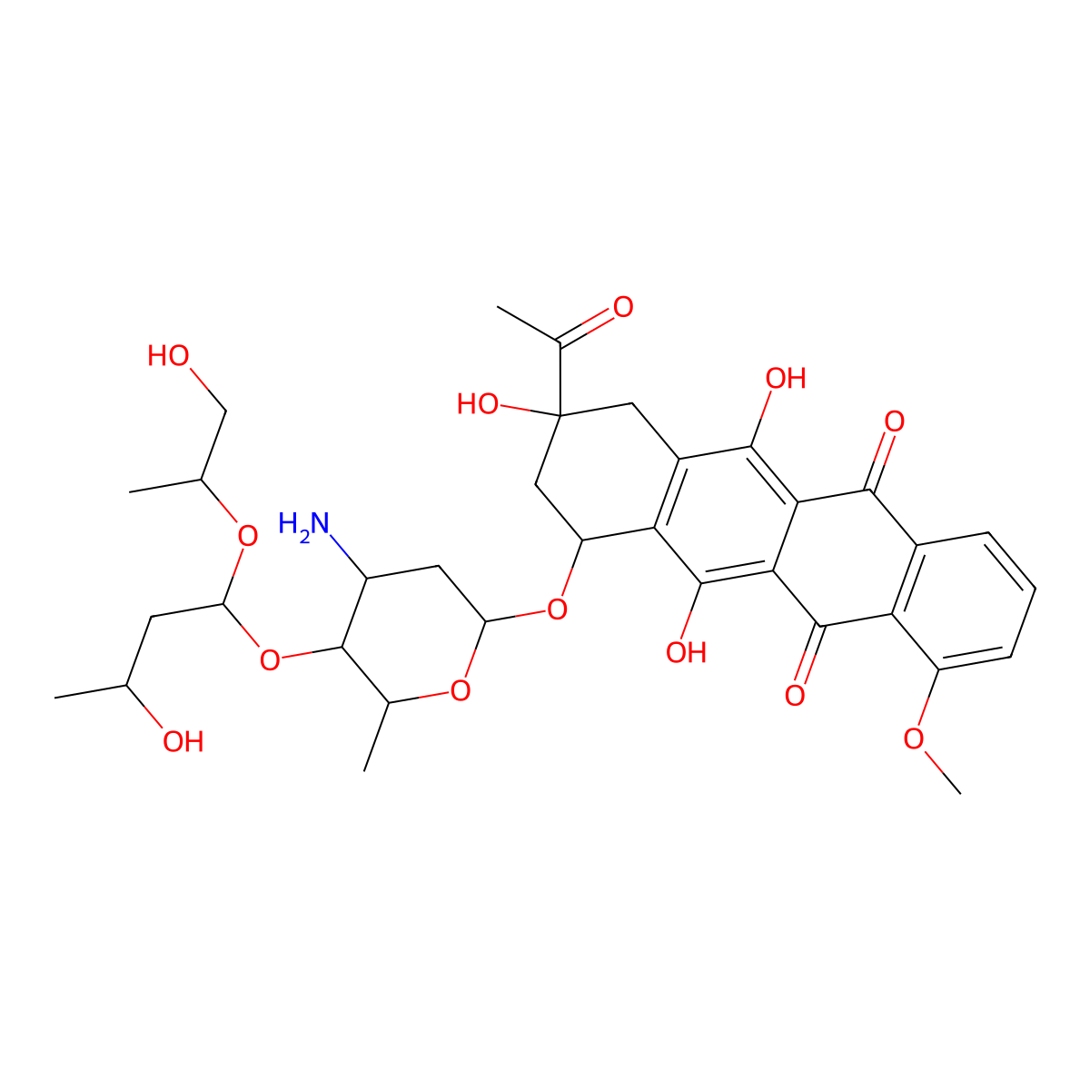 Baumycins molecular structure, CAS 64314-28-9