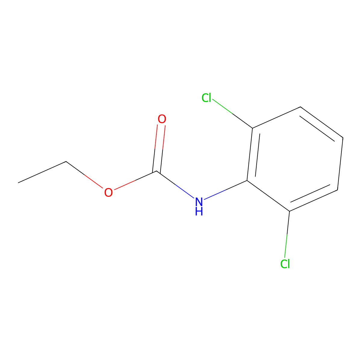 Ethyl (2,6-dichlorophenyl)carbamate molecular structure, CAS 64319-20-6