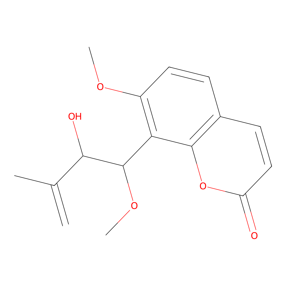 Murracarpin molecular structure, CAS 6432-67-3