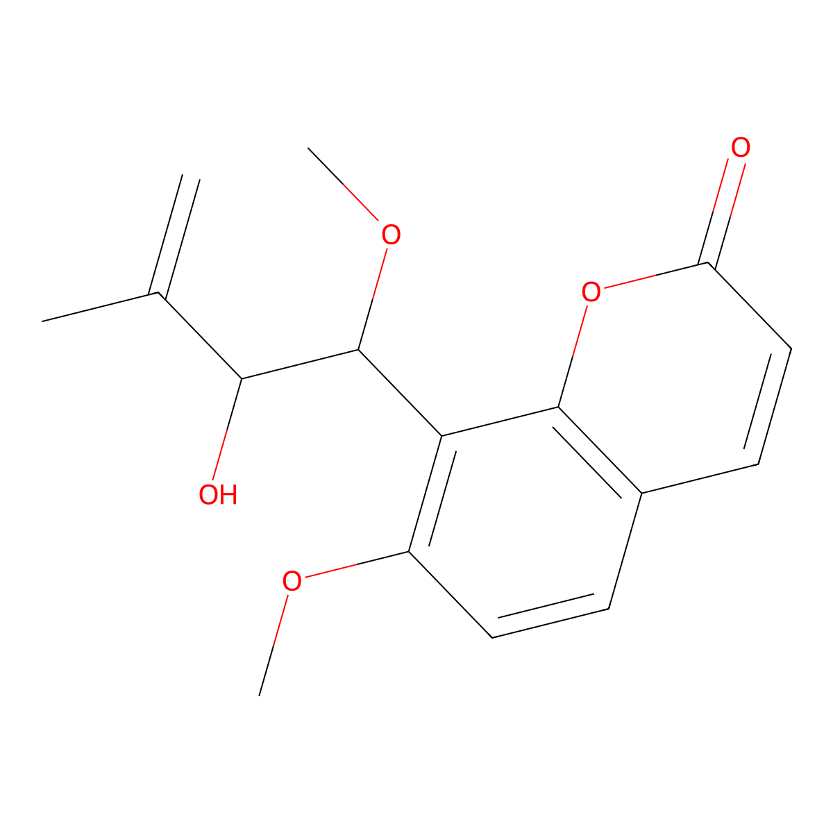 Murracarpin molecular structure, CAS 6432-67-3