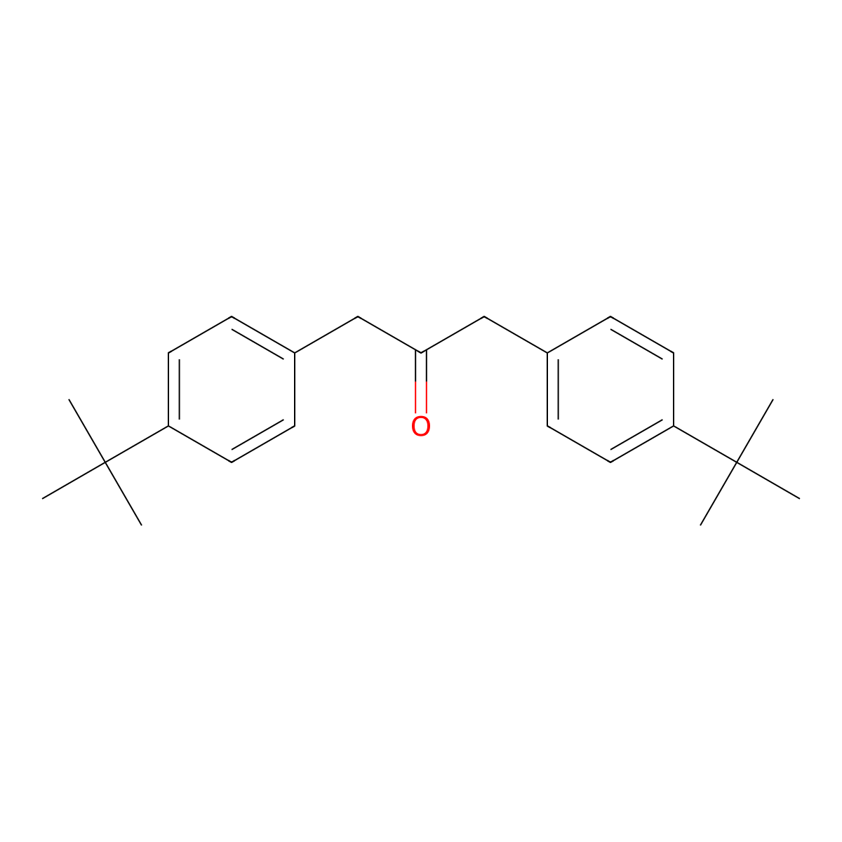 1,3-Bis(4-(tert-butyl)phenyl)propan-2-one molecular structure, CAS 64321-35-3