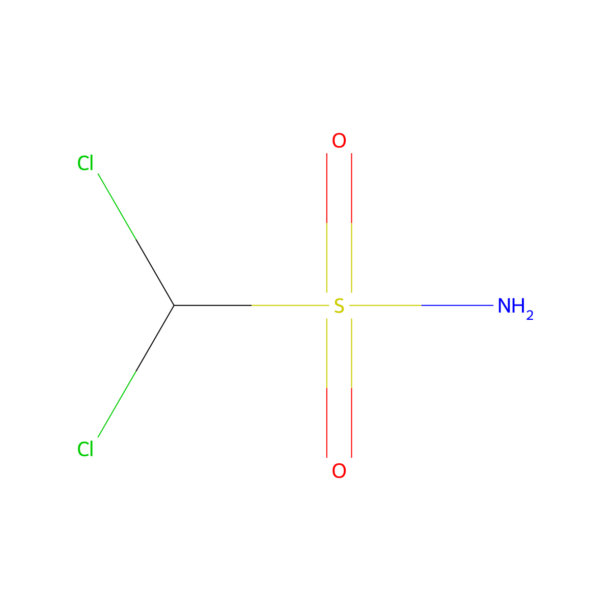Dichloromethanesulfonamide molecular structure, CAS 64325-10-6