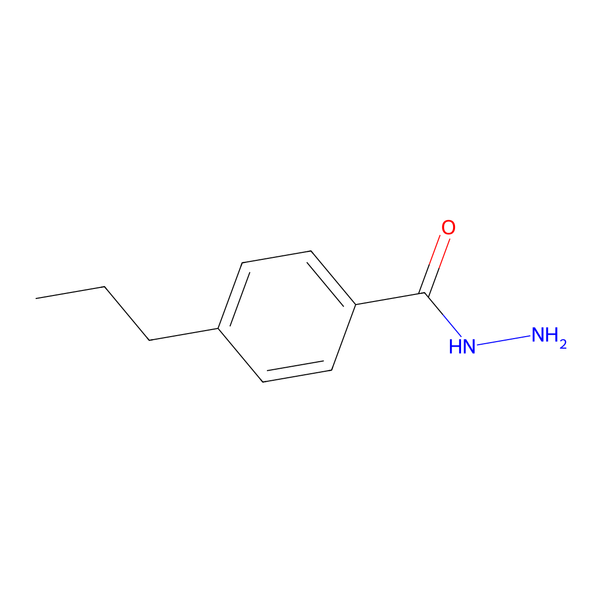 4-Propylbenzohydrazide molecular structure, CAS 64328-56-9