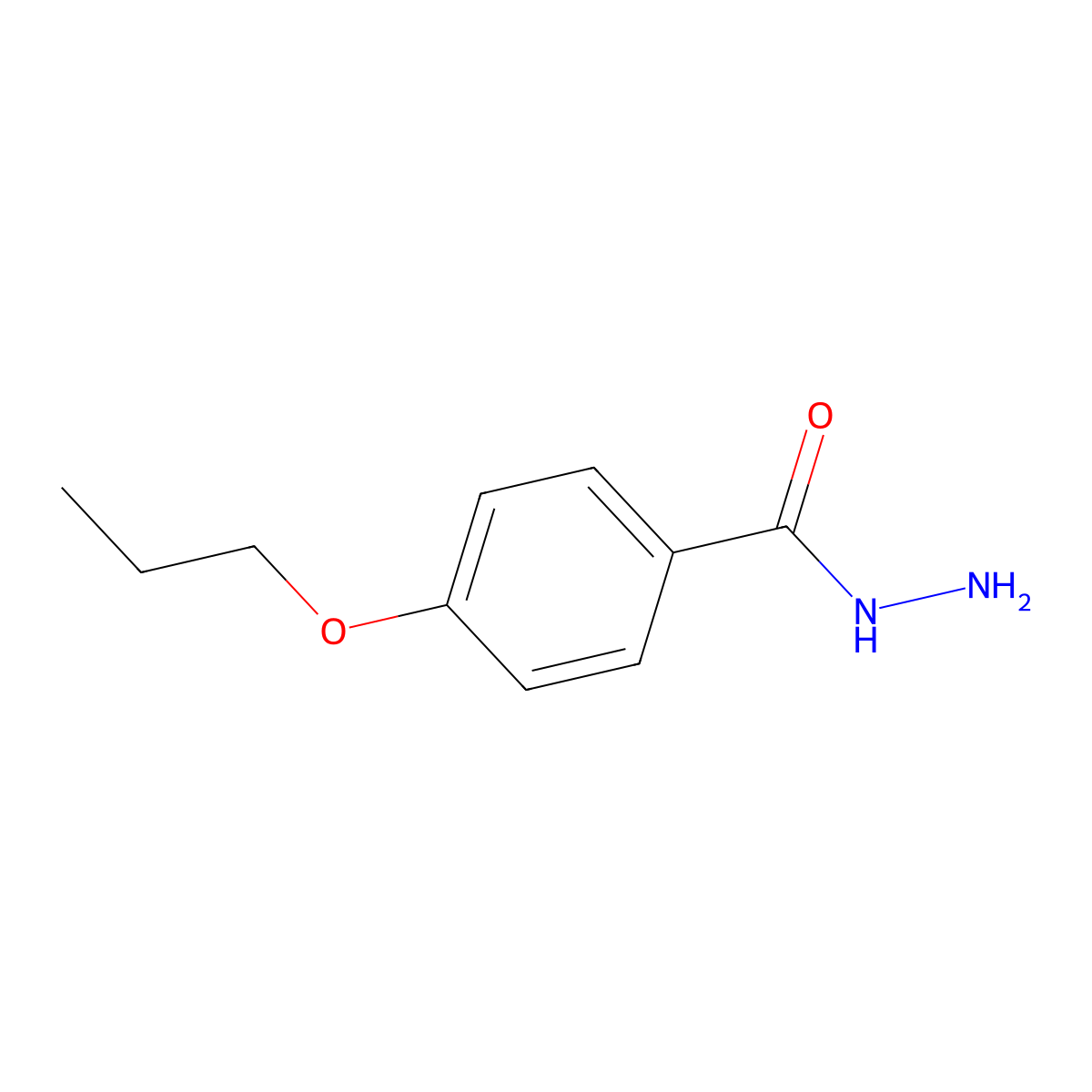 4-Propoxybenzohydrazide molecular structure, CAS 64328-60-5