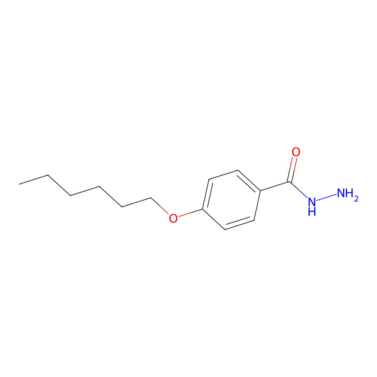 4-(Hexyloxy)benzohydrazide molecular structure, CAS 64328-63-8