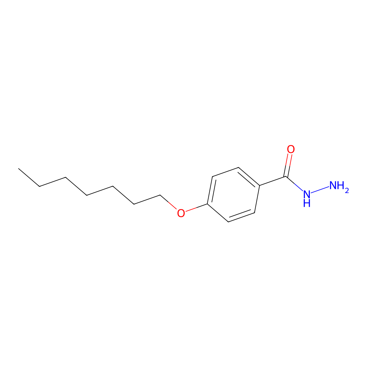 4-(Heptyloxy)benzohydrazide molecular structure, CAS 64328-64-9
