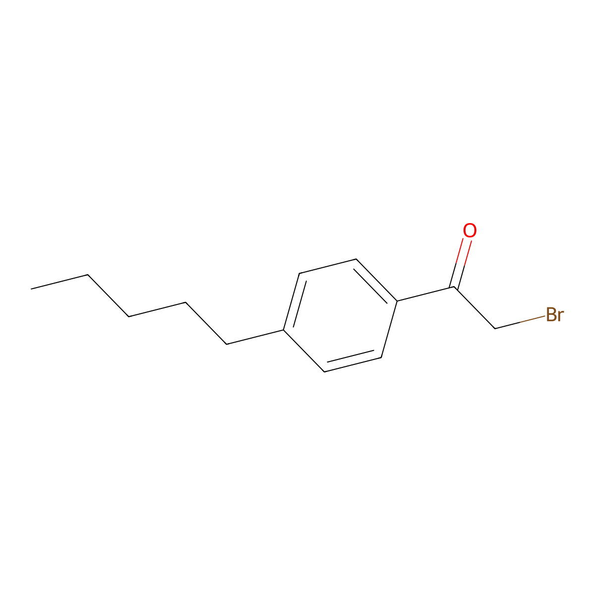 2-Bromo-1-(4-Pentylphenyl)Ethan-1-One molecular structure, CAS 64328-68-3