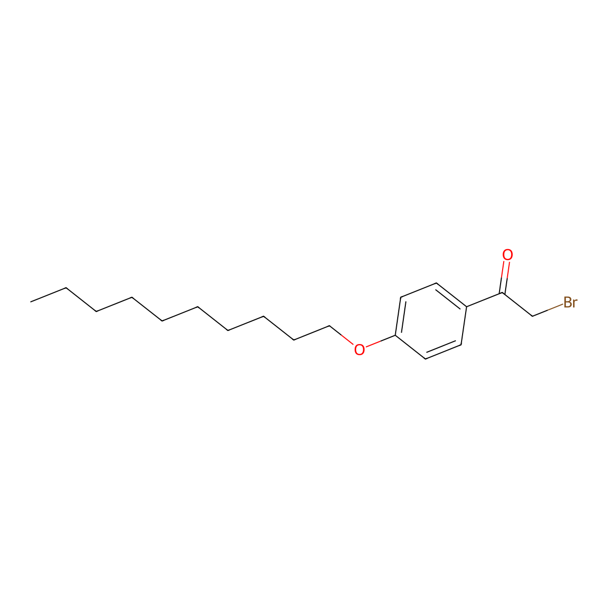 2-Bromo-1-[4-(decyloxy)phenyl]ethan-1-one molecular structure, CAS 64328-75-2