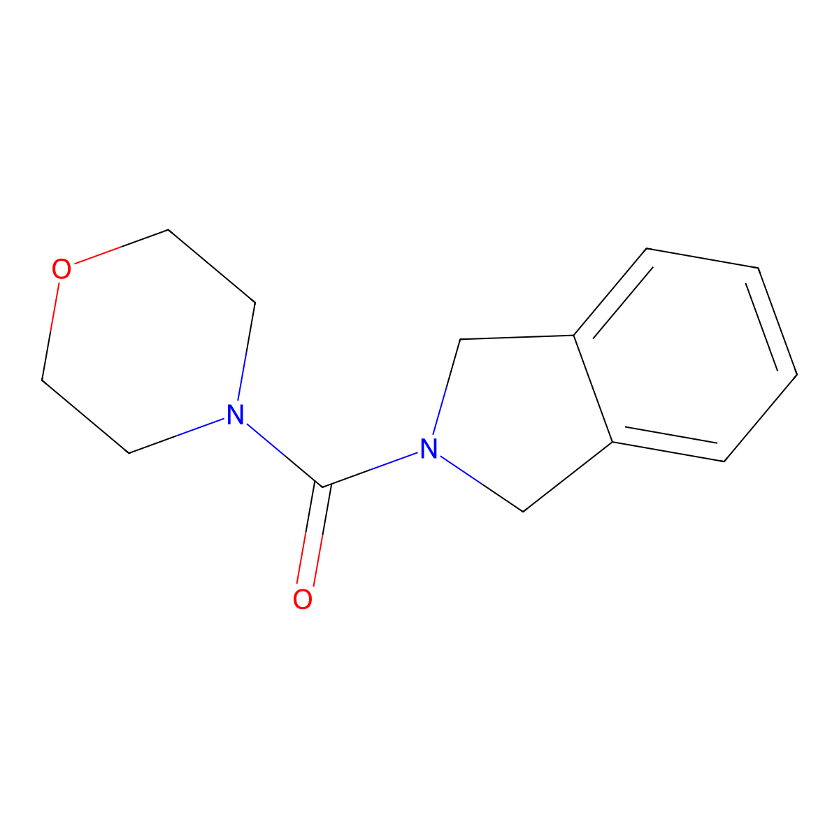 2-(morpholine-4-carbonyl)-2,3-dihydro-1H-isoindole molecular structure, CAS 6433-71-2