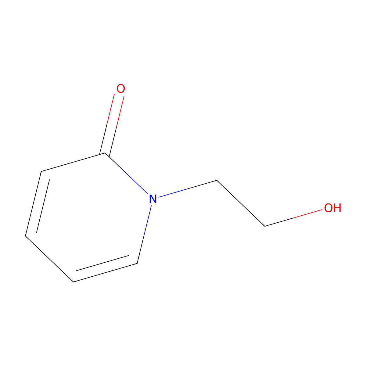 1-(2-Hydroxyethyl)-1,2-dihydropyridin-2-one molecular structure, CAS 64330-83-2