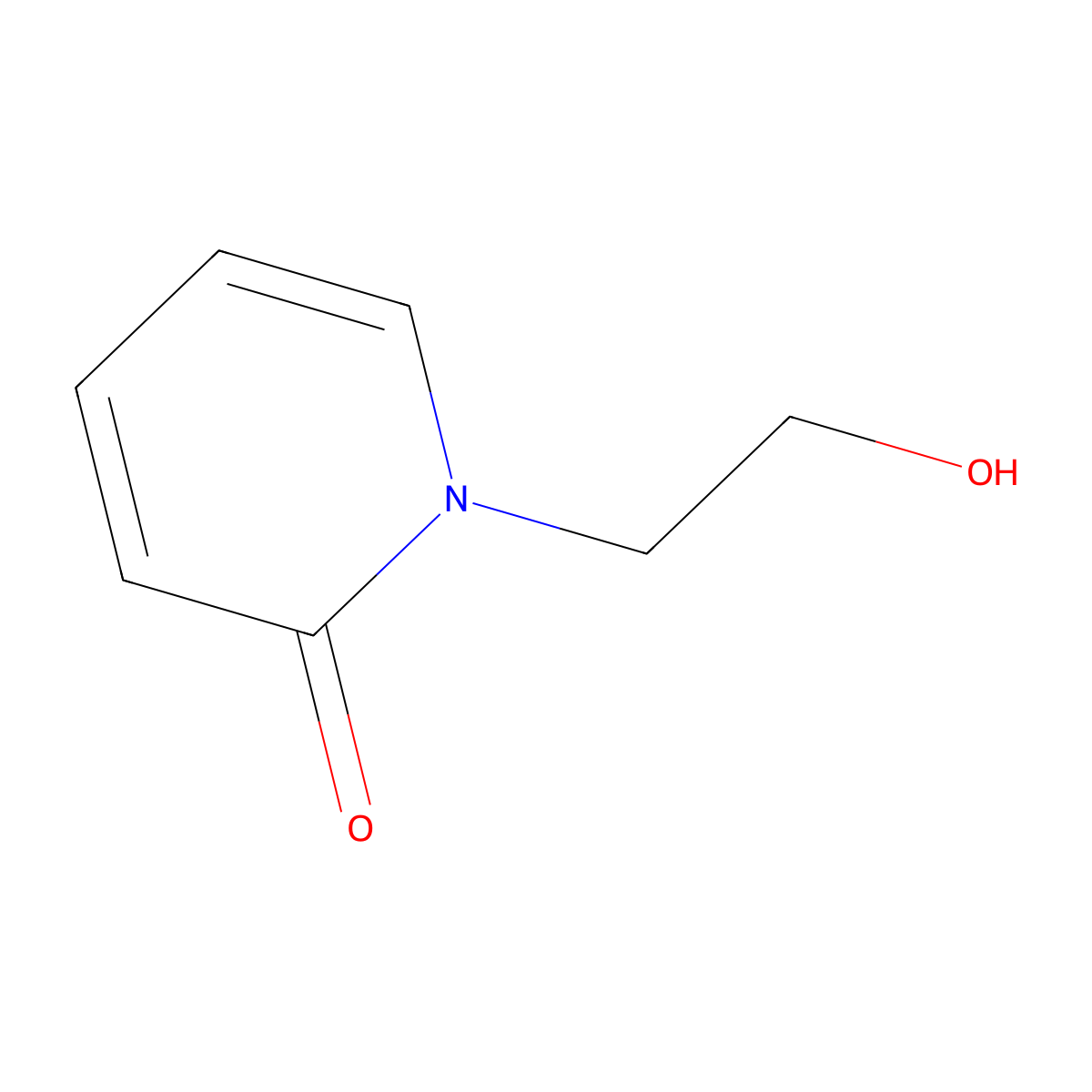 1-(2-Hydroxyethyl)-1,2-dihydropyridin-2-one molecular structure, CAS 64330-83-2