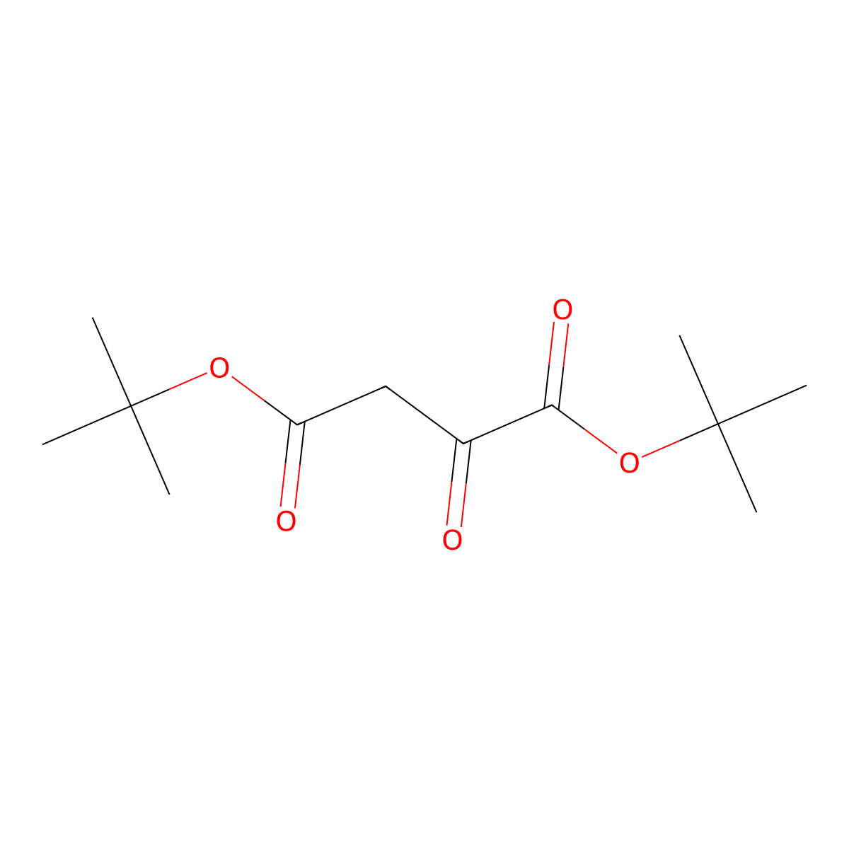Di-tert-butyl 2-oxobutanedioate molecular structure, CAS 64336-61-4
