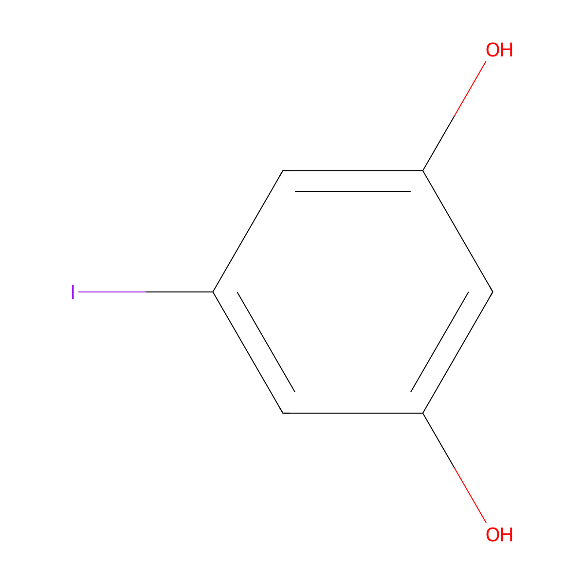 5-Iodobenzene-1,3-diol molecular structure, CAS 64339-43-1