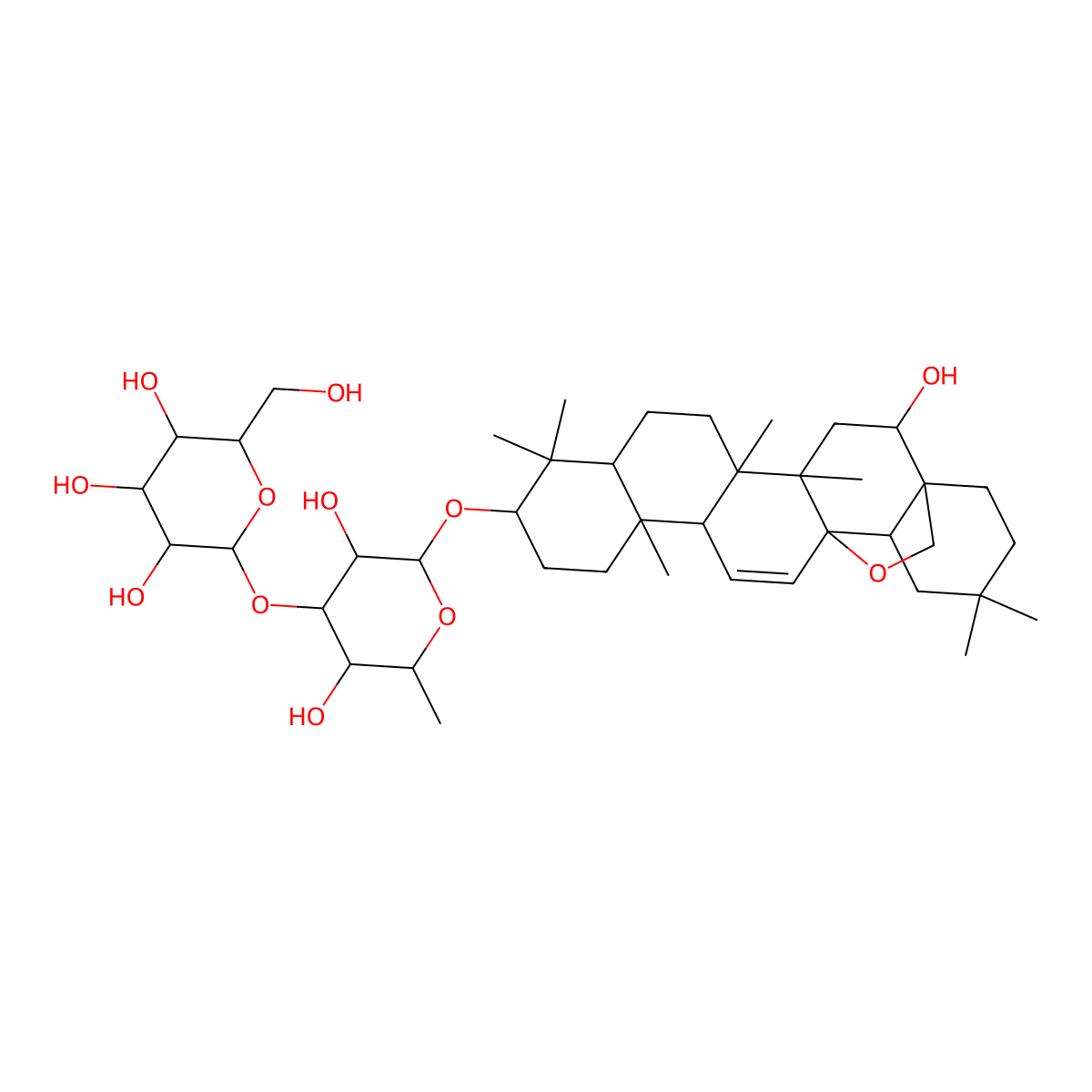 Saikosaponin E molecular structure, CAS 64340-44-9