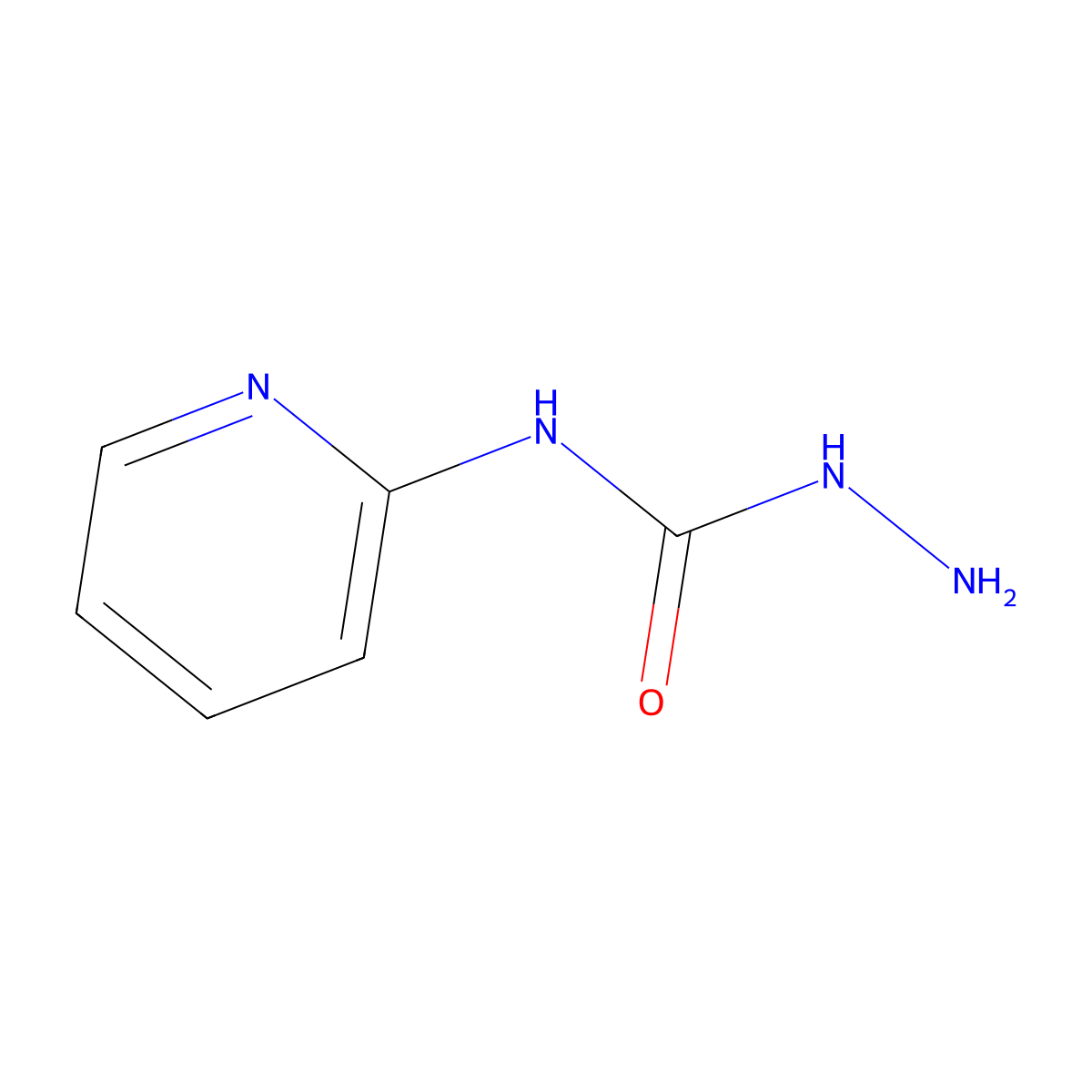 3-Amino-1-(pyridin-2-yl)urea molecular structure, CAS 64341-20-4