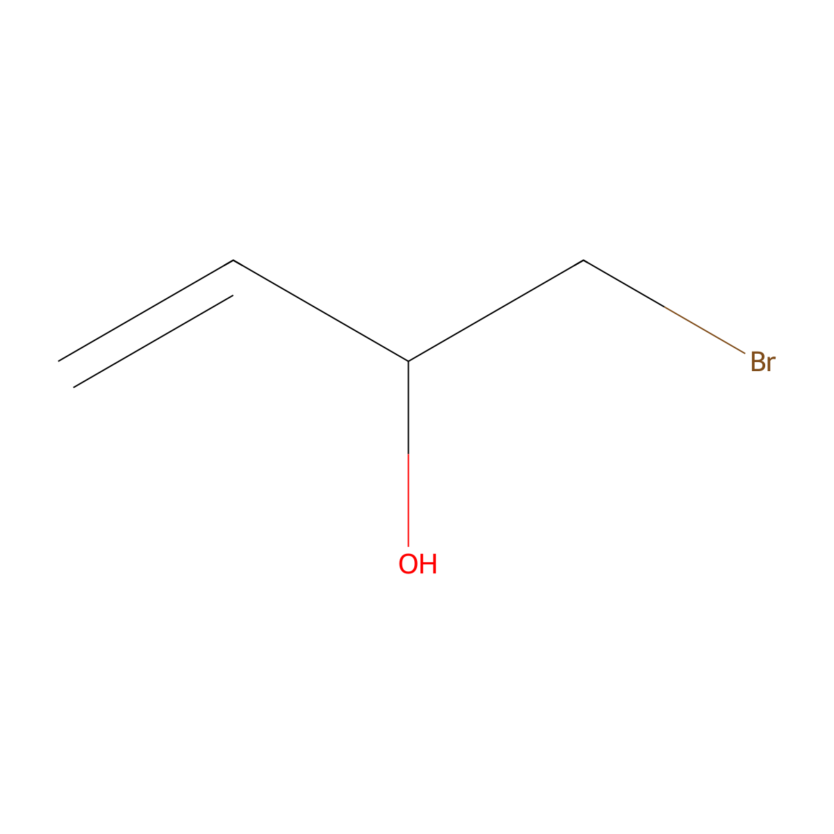 1-Bromobut-3-en-2-ol molecular structure, CAS 64341-49-7